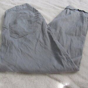 Ettitwa by Anthropologie Gree Cuffed Pants  Size 10 Linen Blend